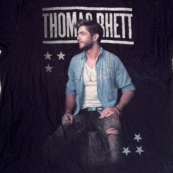 Thomas Rhett Tour 2015 T-Shirt Size XL Graphic Black - Picture 2 of 4